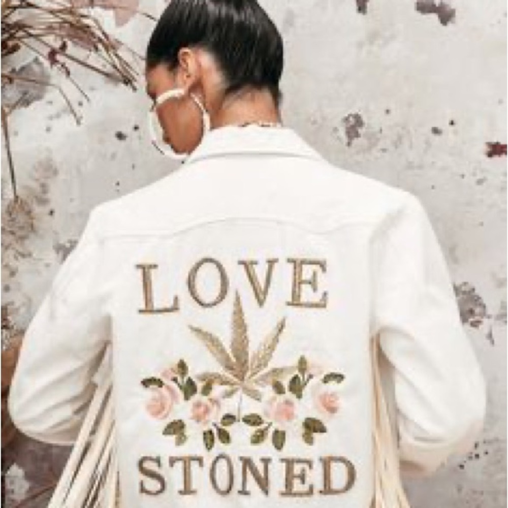 ISO-Rue De Seine Love Stoned Denim Jacket-ISO